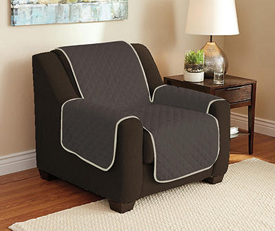 Chocolate & Taupe Reversible Chair & Recliner Furniture Protector