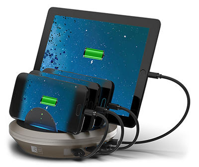 Gold 4-Port USB Charging Hub