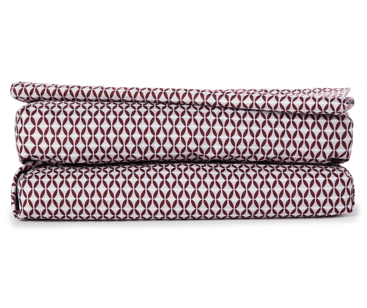 Serta Katie Geo Burgundy Full 4Piece Sheet Set Big Lots