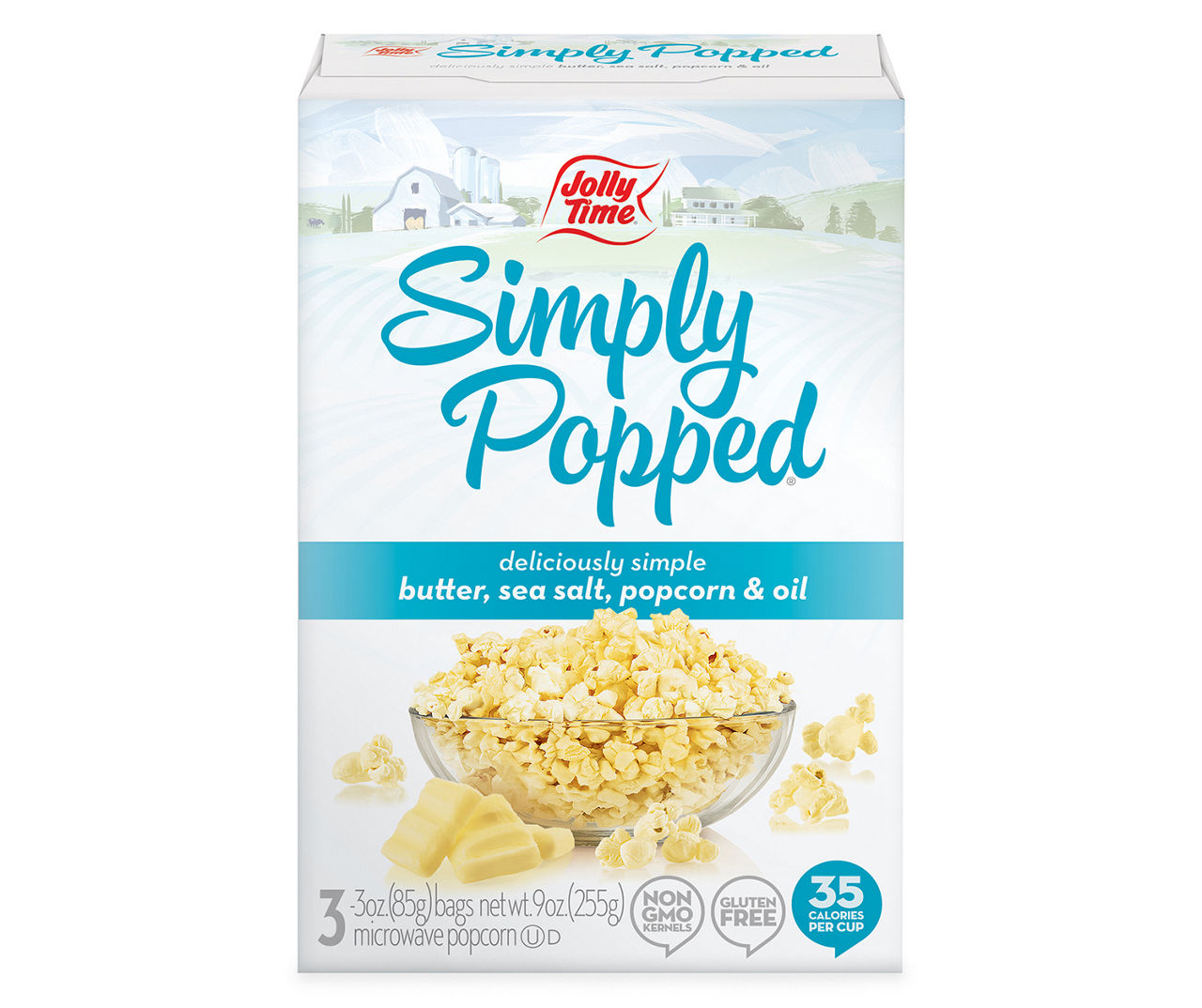 Jolly Time Jolly Time Simply Popped Microwave Popcorn 33 oz. Bags