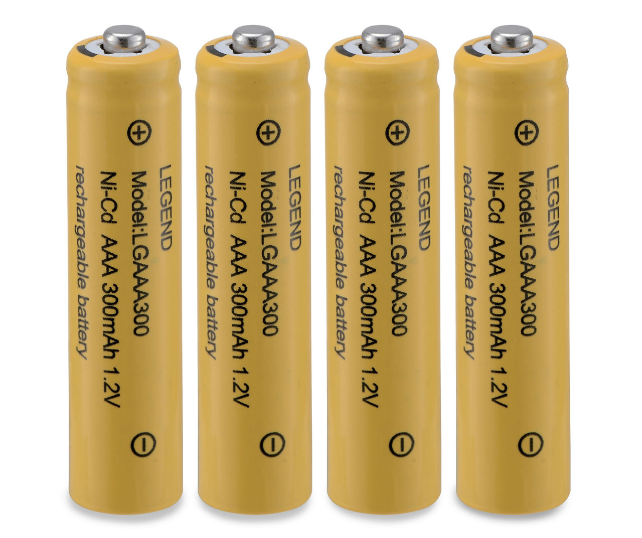 JCB AAA Rechargeable Batteries 4 Pack