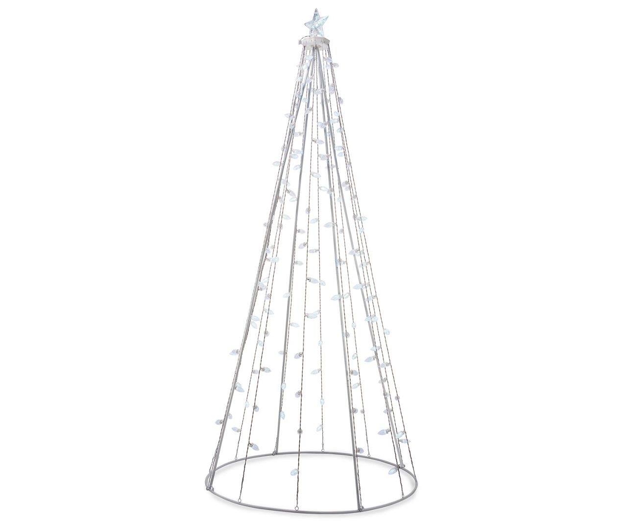 Winter Wonder Lane 8' White LED String Light Tree | Big Lots
