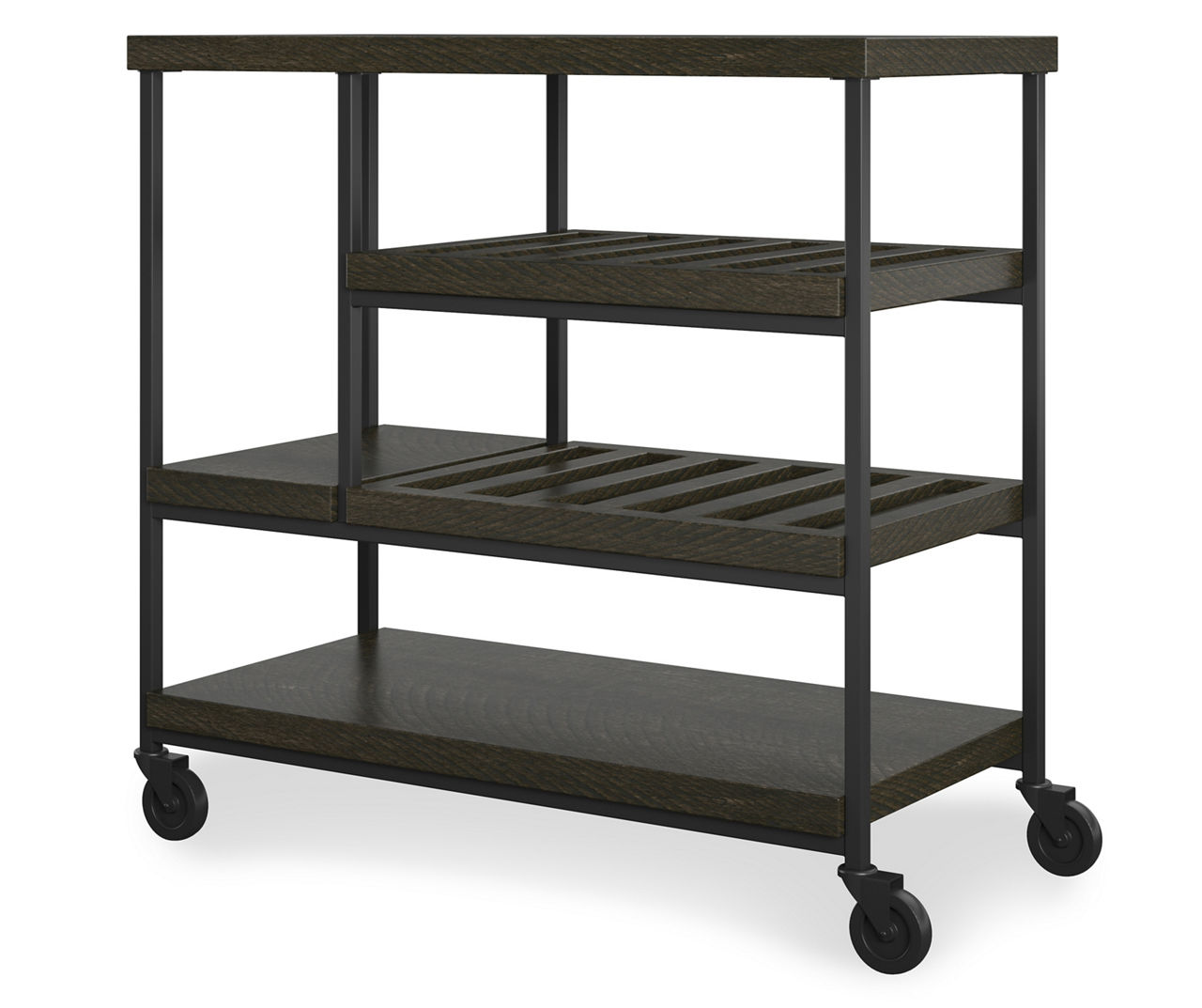 Ameriwood Topaz Brown Rolling Kitchen Cart Big Lots