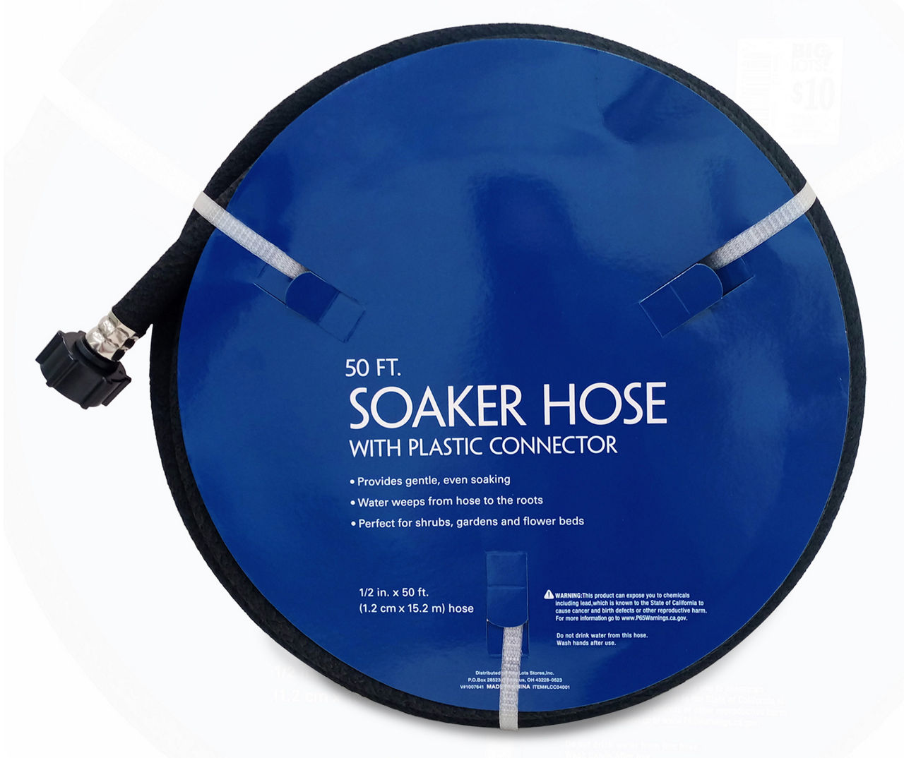 1/2" x 50' Soaker Garden Hose Big Lots