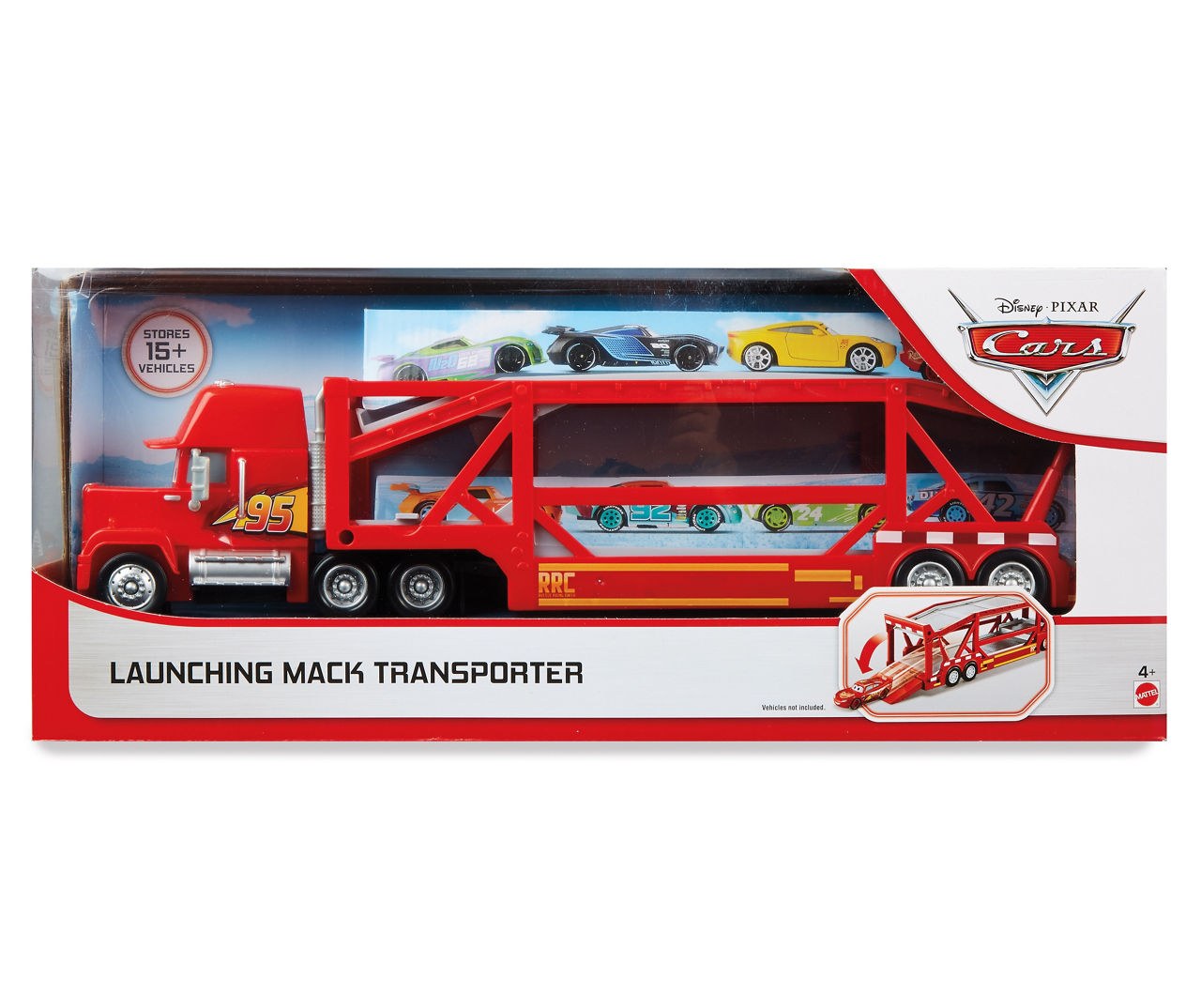 Cars Toys Lightning Mcqueen & Big Mack Transporter 