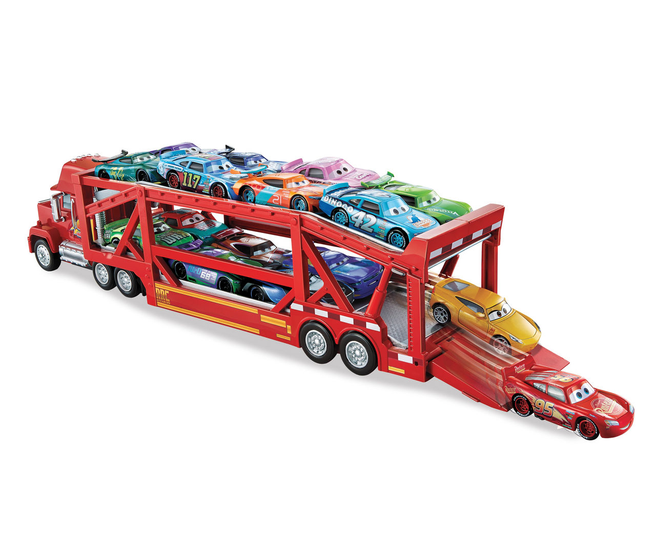 Cars Toys Lightning Mcqueen & Big Mack Transporter 