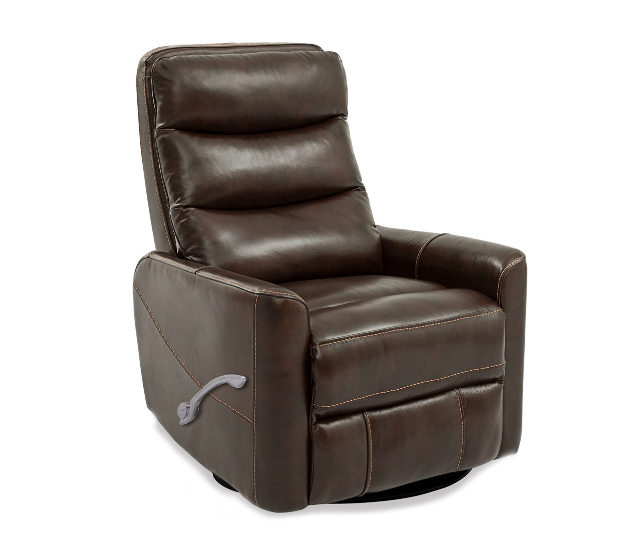 Leather swivel best sale glider recliner