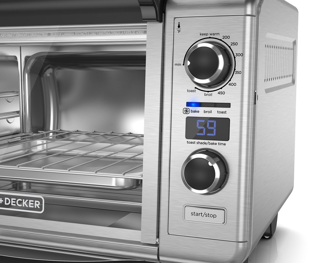 Black & Decker 6-Slice Convection Countertop Oven - Stainless Steel