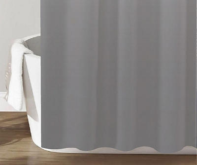 Gray Ombre PEVA Shower Curtain