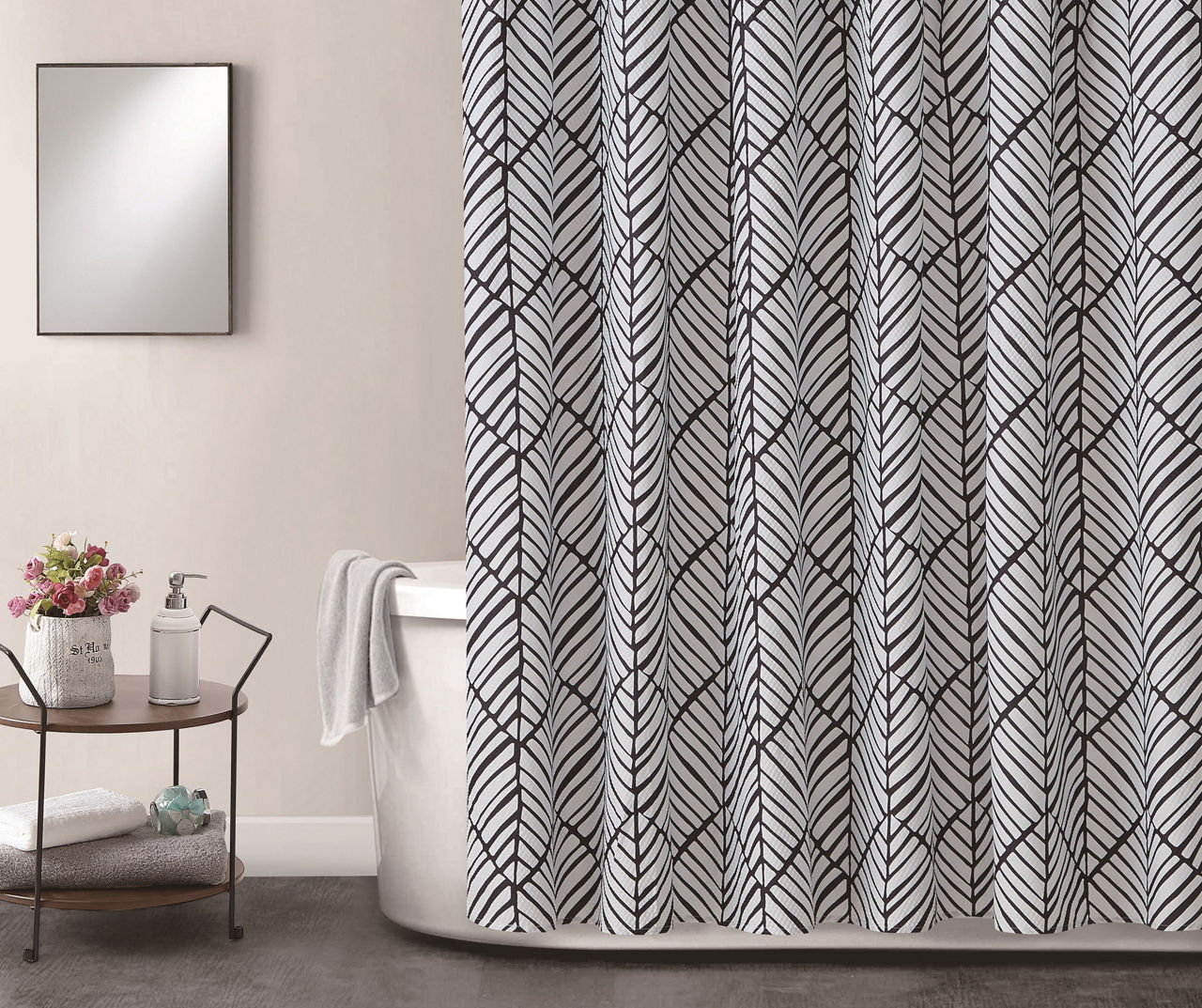 Real Living Real Living Microfiber Shower Curtain Big Lots