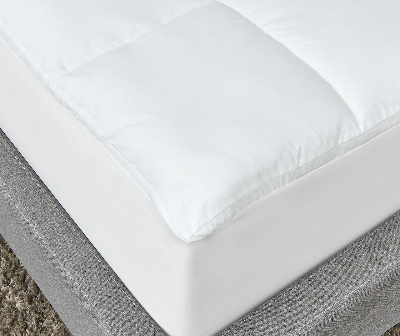 eLuxury Extra Plush RV King Mattress Pad, White