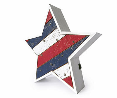 Patriotic LED Star Tabletop Decor
