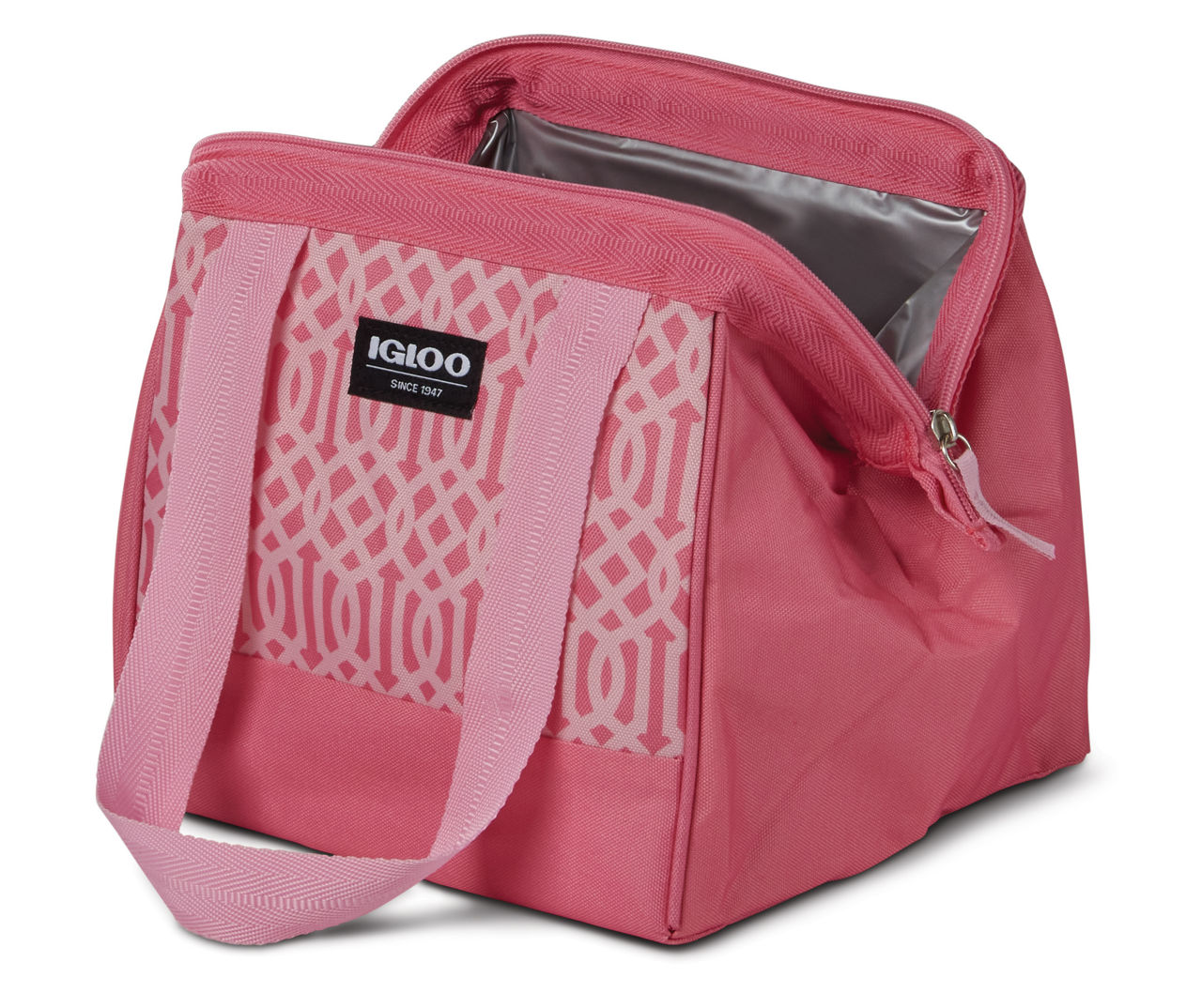 Igloo Leftover Pink Lattice 9-Can Cooler Tote Bag