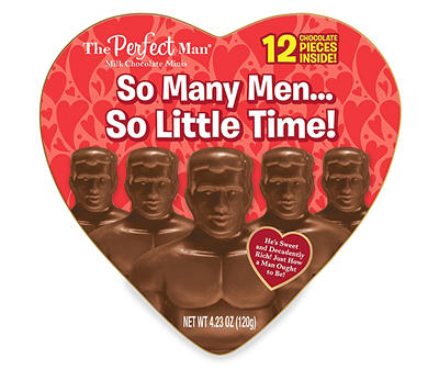 The Perfect Man Milk Chocolate Minis Heart Box, 4.23 Oz.