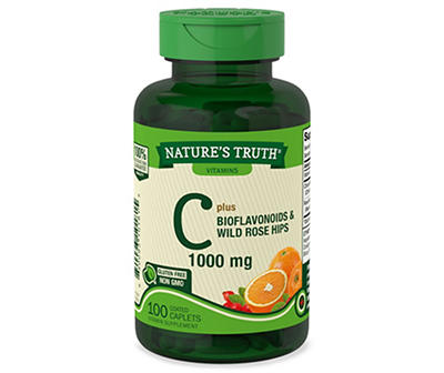 Nature's Truth Vitamin C 1000mg Caplets, 100-Count