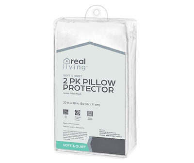 Real Living Pillow Protector, 2-Pack