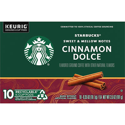 Starbucks K-Cup Pods Ground Coffee 10 - 0.35 oz ea