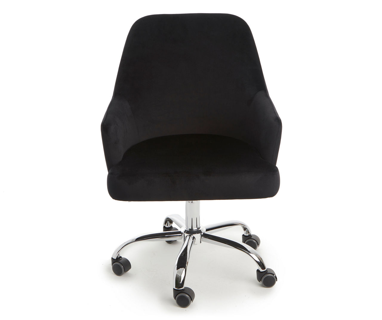 Black velvet best sale office chair