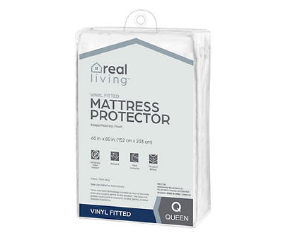 Real Living Vinyl Fitted Mattress Protector