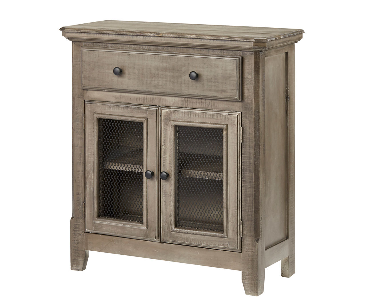 Hampton Gray Wire Door Accent Cabinet | Big Lots