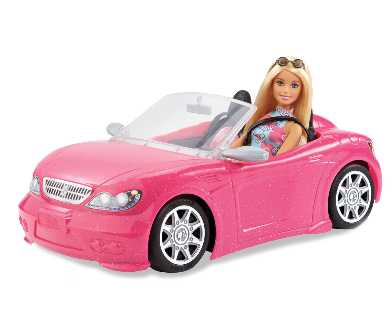 Barbie car and doll set hot sale