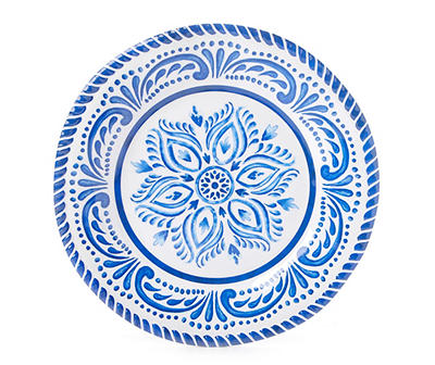 Blue Medallion Melamine Dinner Plates, 4-Pack