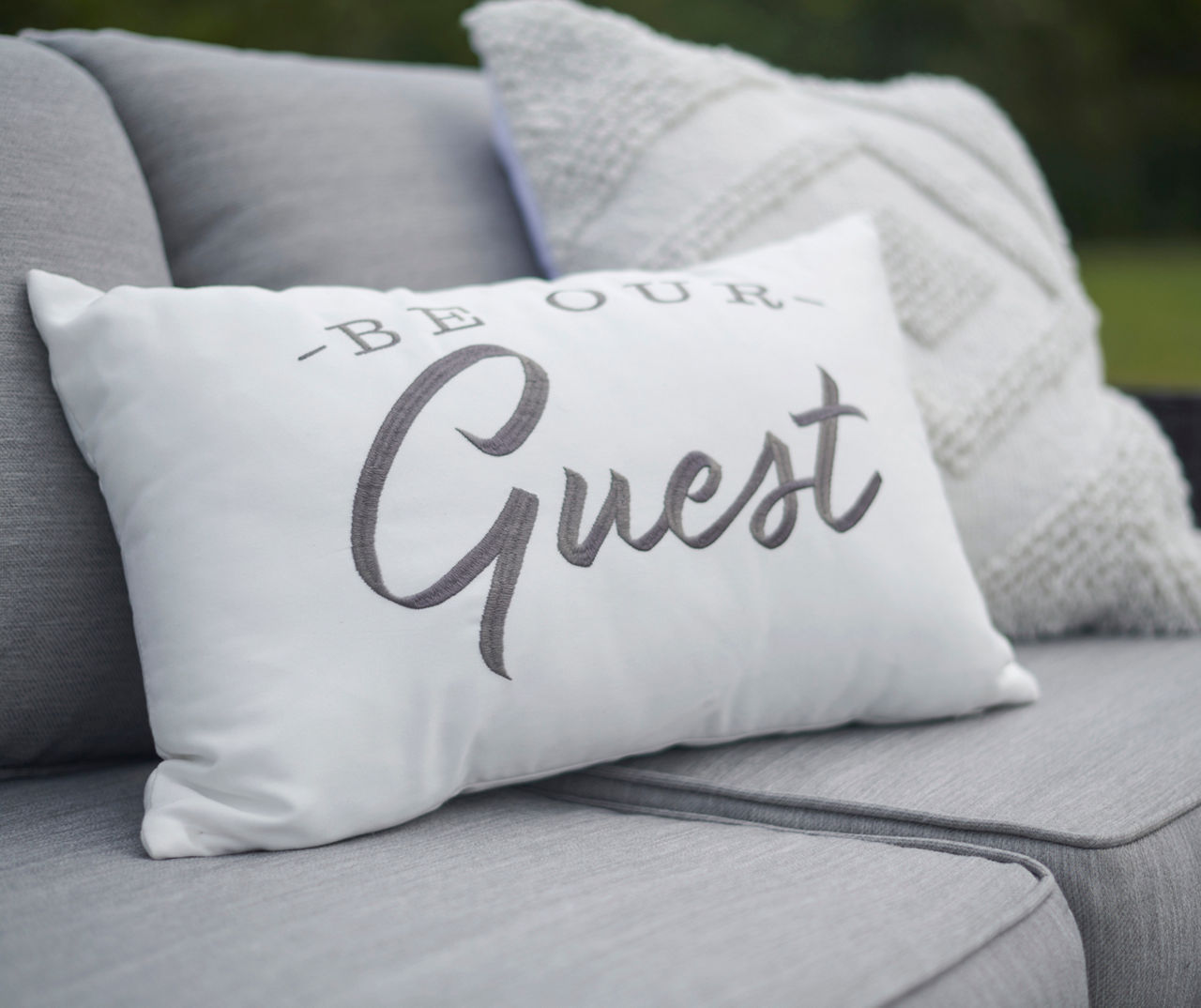 Be our guest top pillow