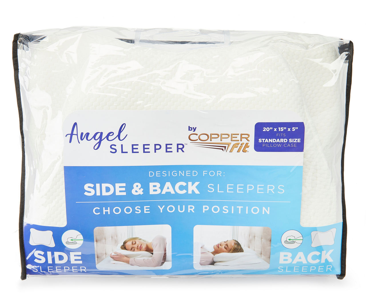 Copper Fit Angel Sleeper Memory Foam Pillow