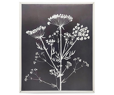 Black Floral Framed 2-Piece Canvas Set
