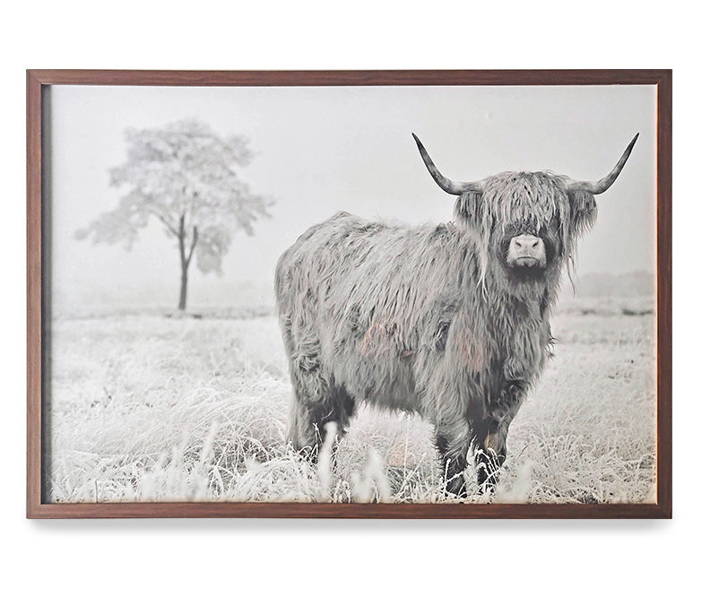 24.5 x 48.5 Highland Cow Framed Wall Canvas Black/White - Threshold™ –  Target Inventory Checker – BrickSeek