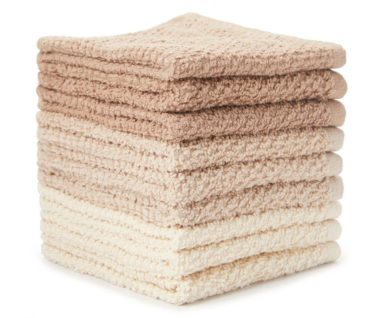 Just Home White Wash Cloths, 9-Pack