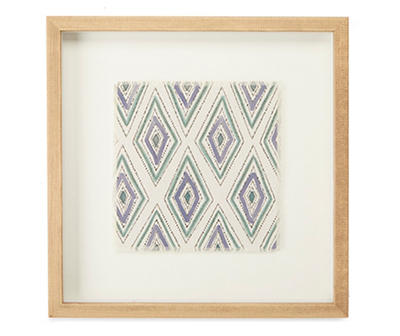 Framed canvas witih mat under glass- abstract pattern