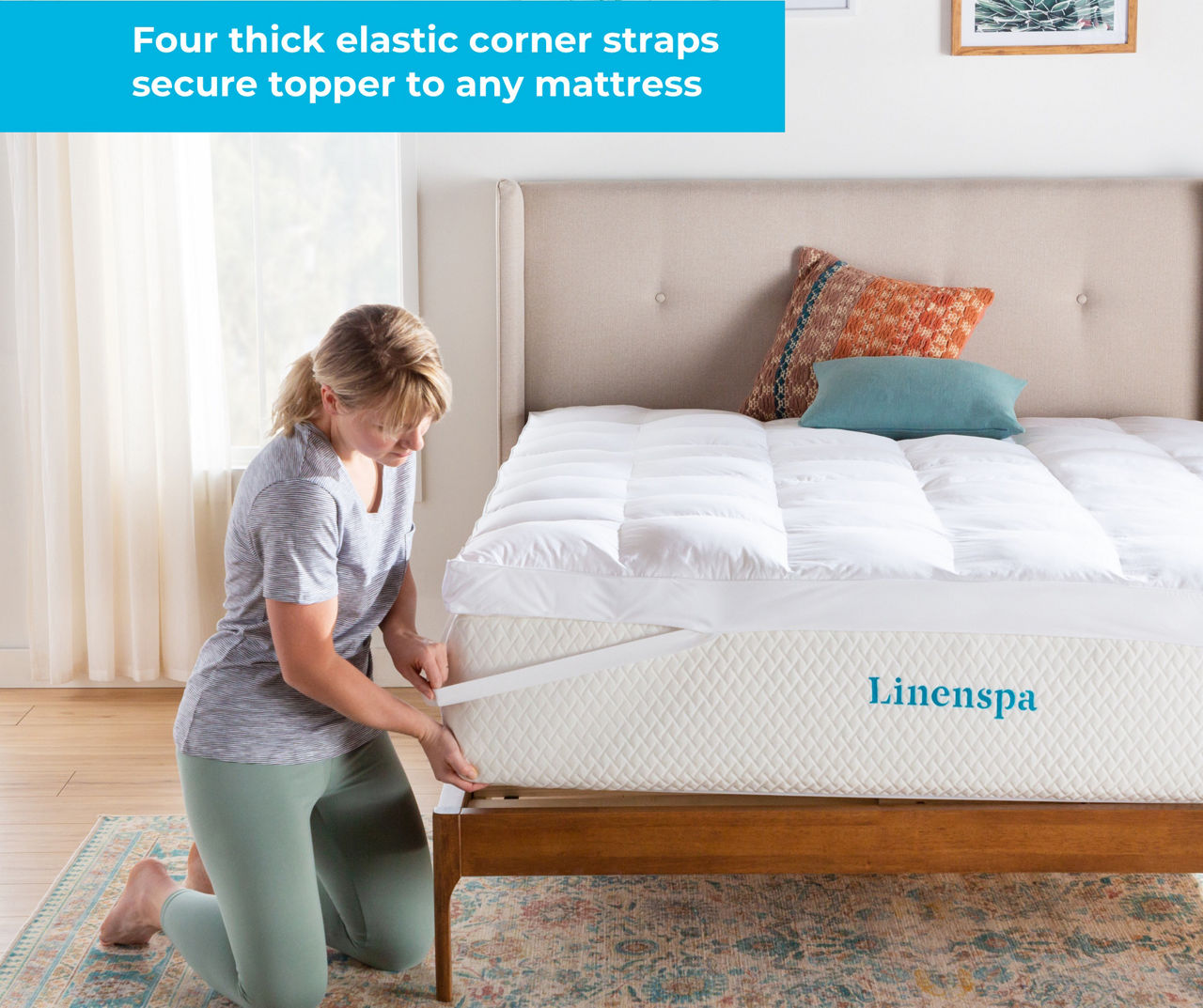 Linenspa Essentials 3 Down Alternative Fiberbed Twin Mattress