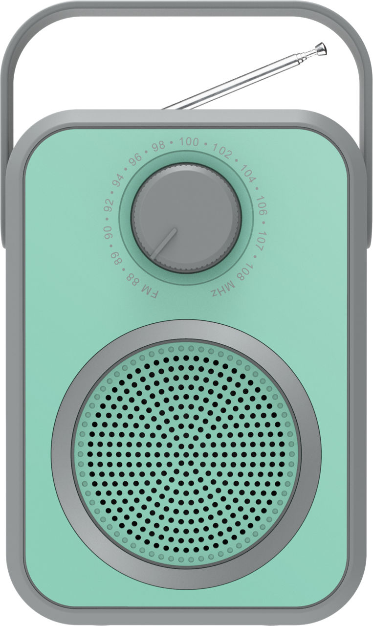 Vintage Bluetooth/FM Radio Speaker - Blue