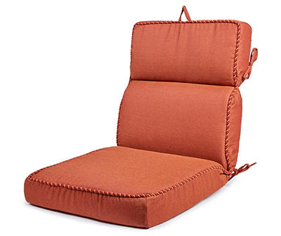 HFI O'Linen High-Back Seat Cushion, Orange, Chair Cush