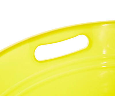 19.5" Yellow Round Plastic Party Tub