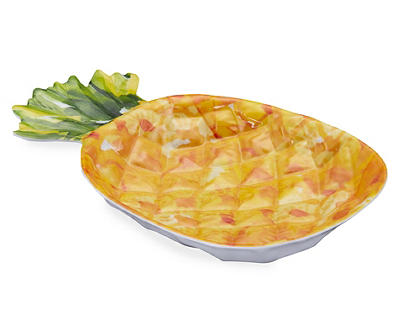 Pineapple Figural Melamine Serving Tray
