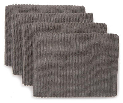 Gray Barmop Dishcloths, 4-Pack
