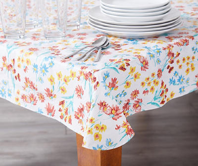 Wild Flowers PEVA Tablecloth, (60