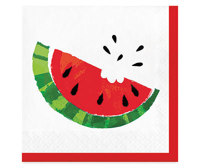 Watermelon Paper Lunch Napkins, 40-Count
