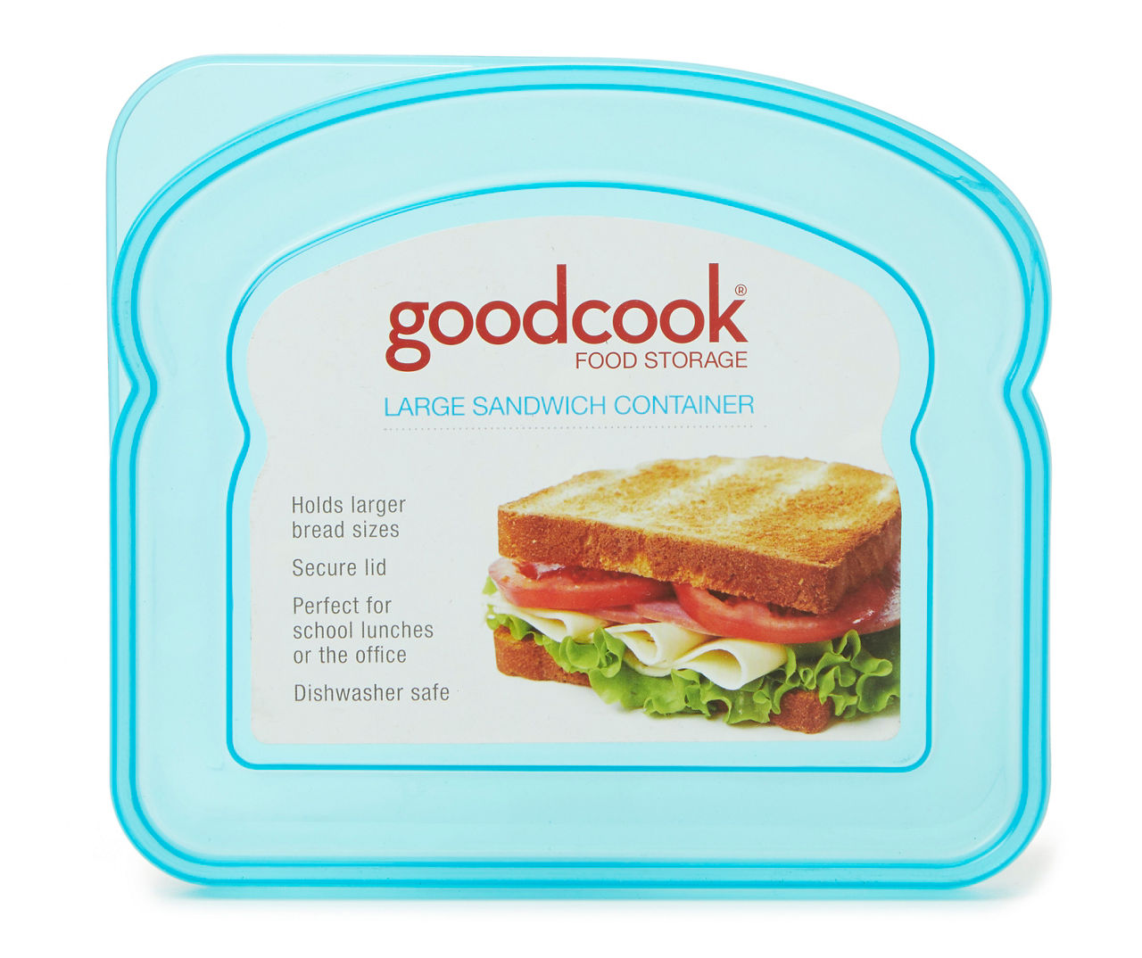 GoodCook Meals on the Run Sandwich Container, Locking Lid