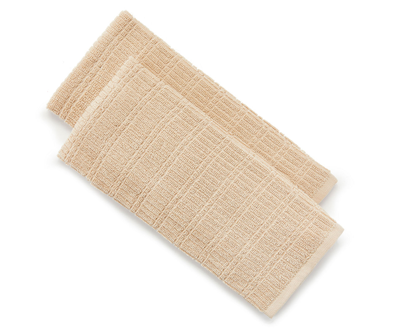Real Living Tan Kitchen Towels, 2-Pack