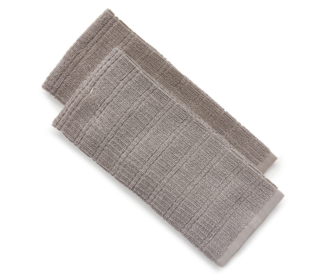 Real Living Gray Kitchen Towels, 2-Pack