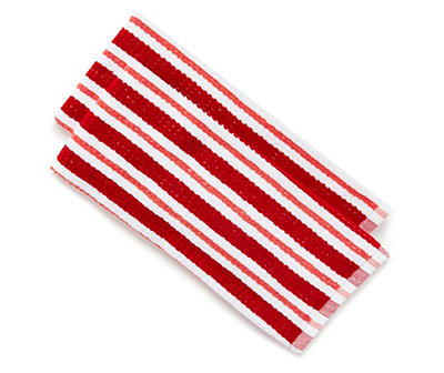 Red Stripe Kitchen Towels, 2-Pack