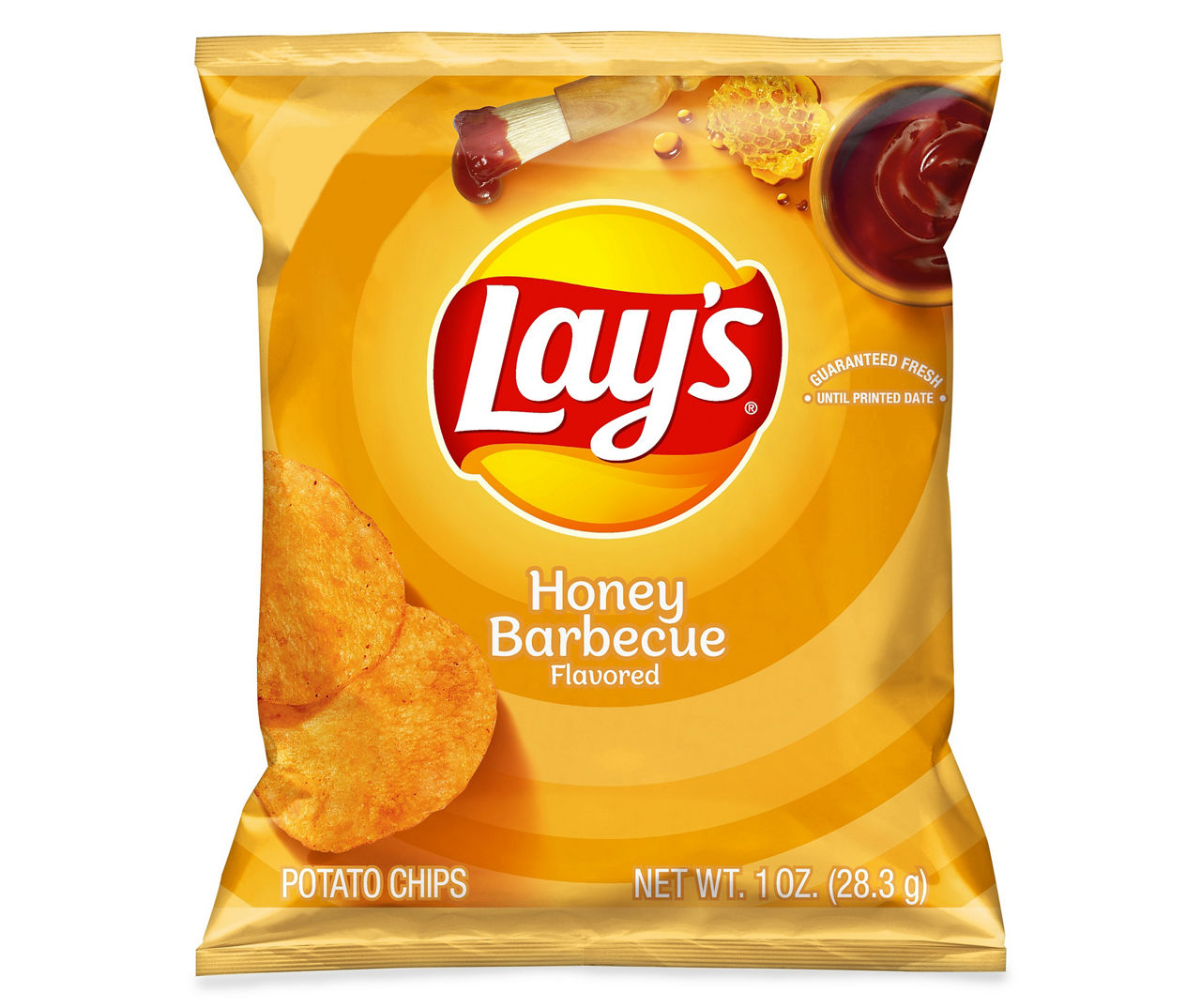 Lays Lays Potato Chips Honey Barbecue Flavored 1 Oz Big Lots 8543