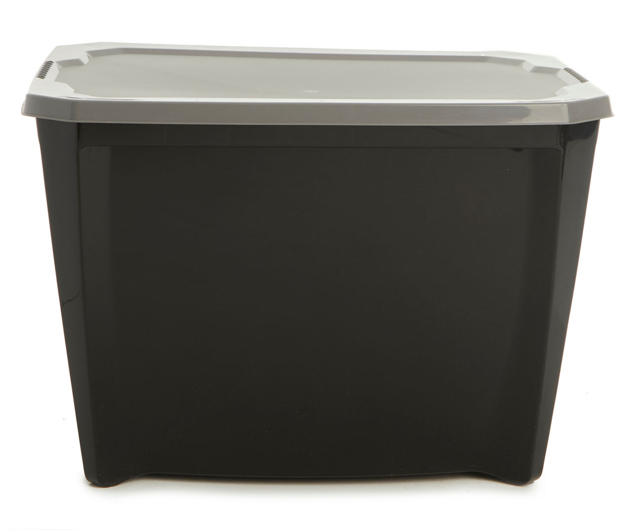 Black 20-Gallon Storage Tote