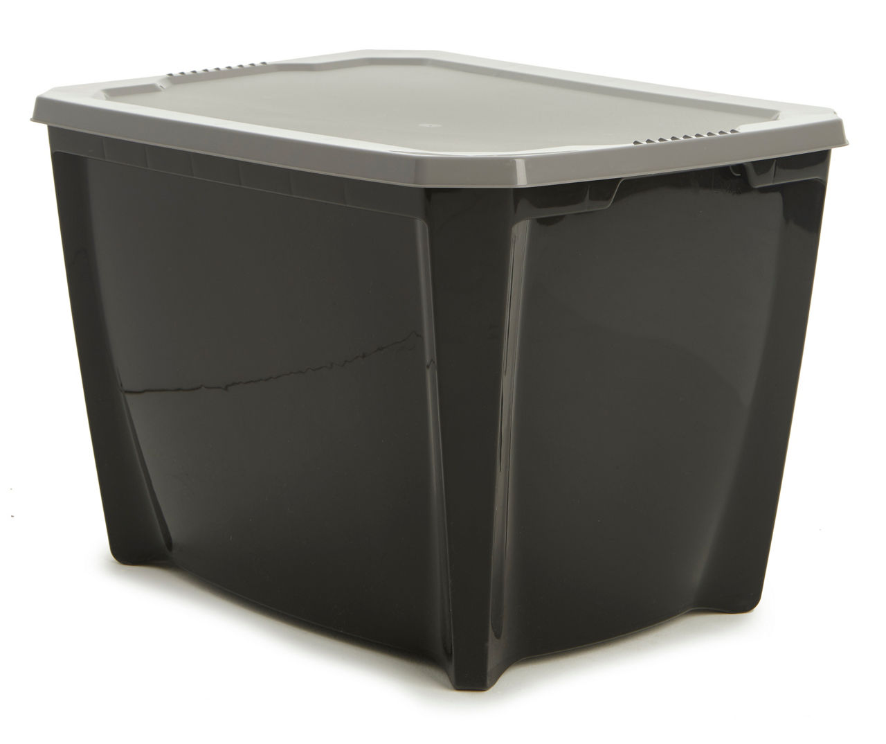 Black 20-Gallon Storage Tote