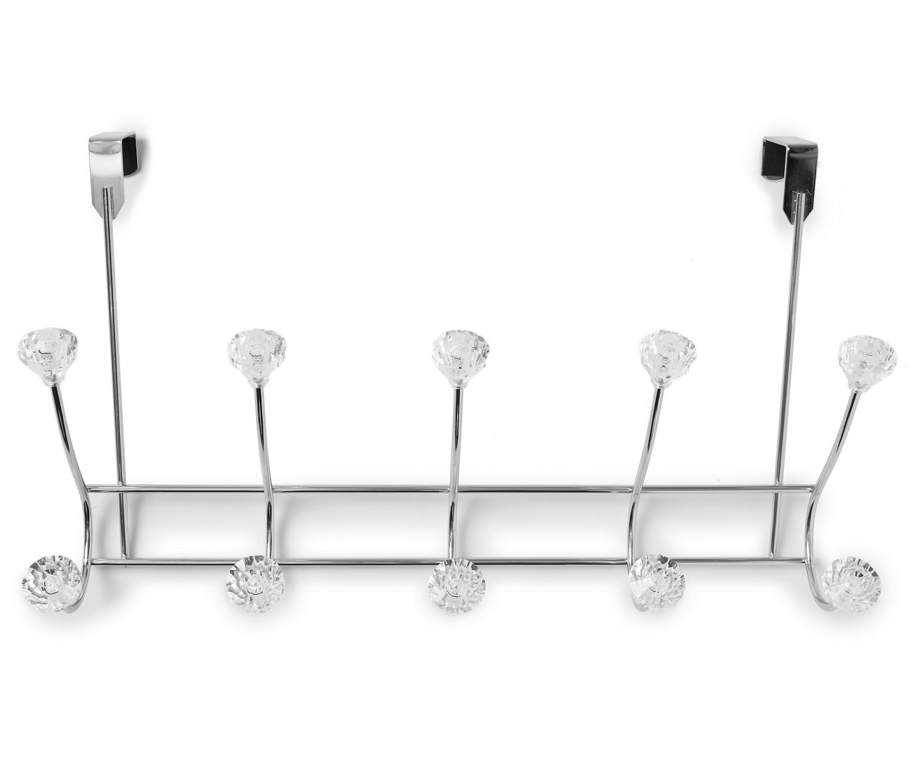 Satin Crystal Over-the-Door Hook Organizer