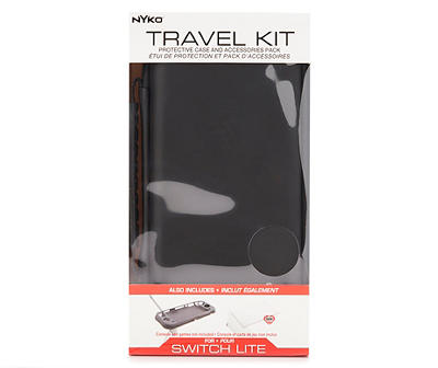 Protective Case & Accessories Travel Kit for Nintendo Switch Lite