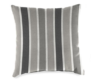 Adair Stripe & Botanical Reversible Outdoor Throw Pillow
